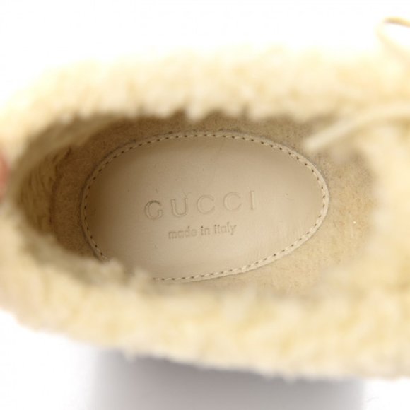 Gucci Houndstooth Lace up Bootie in White NEW IN BOX - Picture 10 of 13